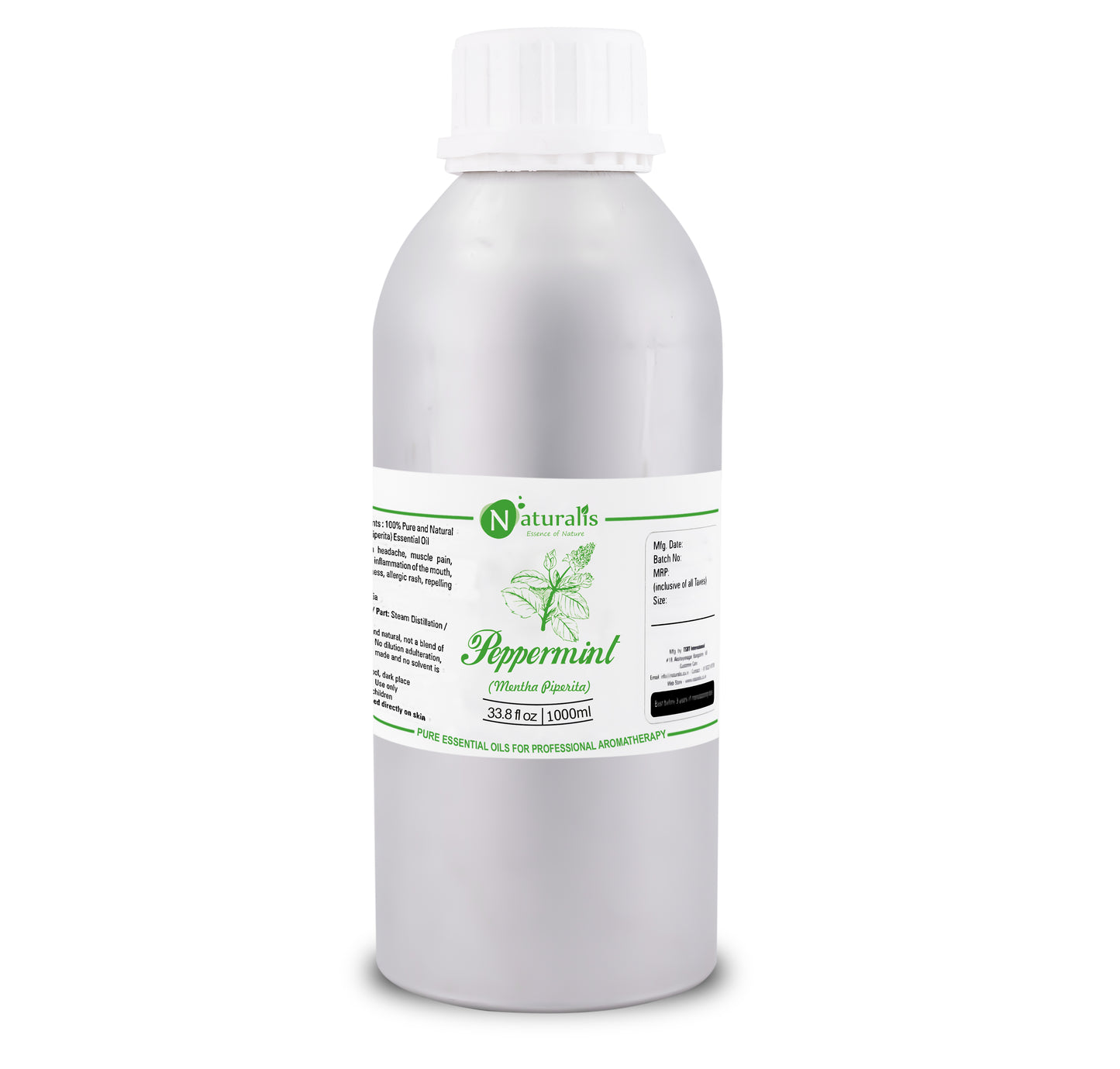 Peppermint Essential Oil by Naturalis - Pure & Natural - Naturalis