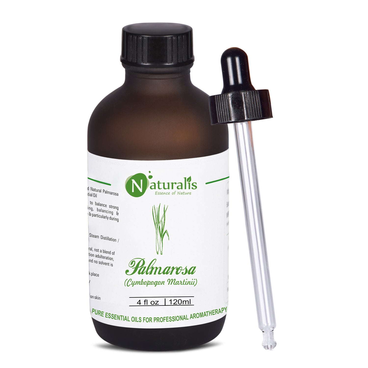 Palmarosa Essential Oil by Naturalis 100% Pure Natural Essential Oil - Naturalis