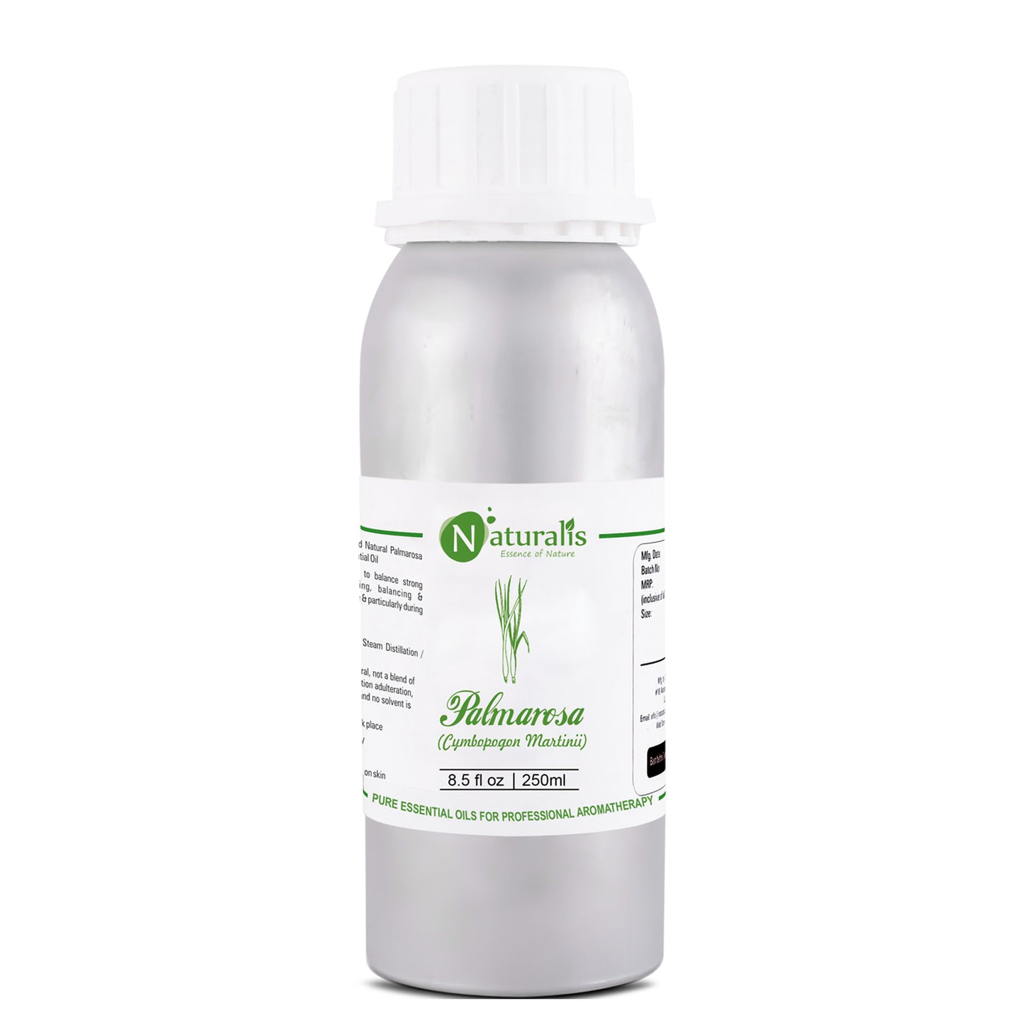 Palmarosa Essential Oil by Naturalis 100% Pure Natural Essential Oil - Naturalis