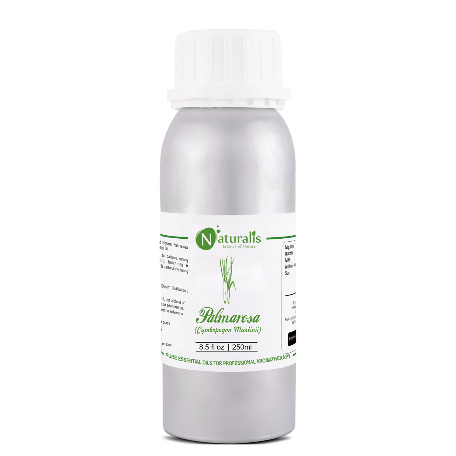 Palmarosa Essential Oil by Naturalis 100% Pure Natural Essential Oil - Naturalis