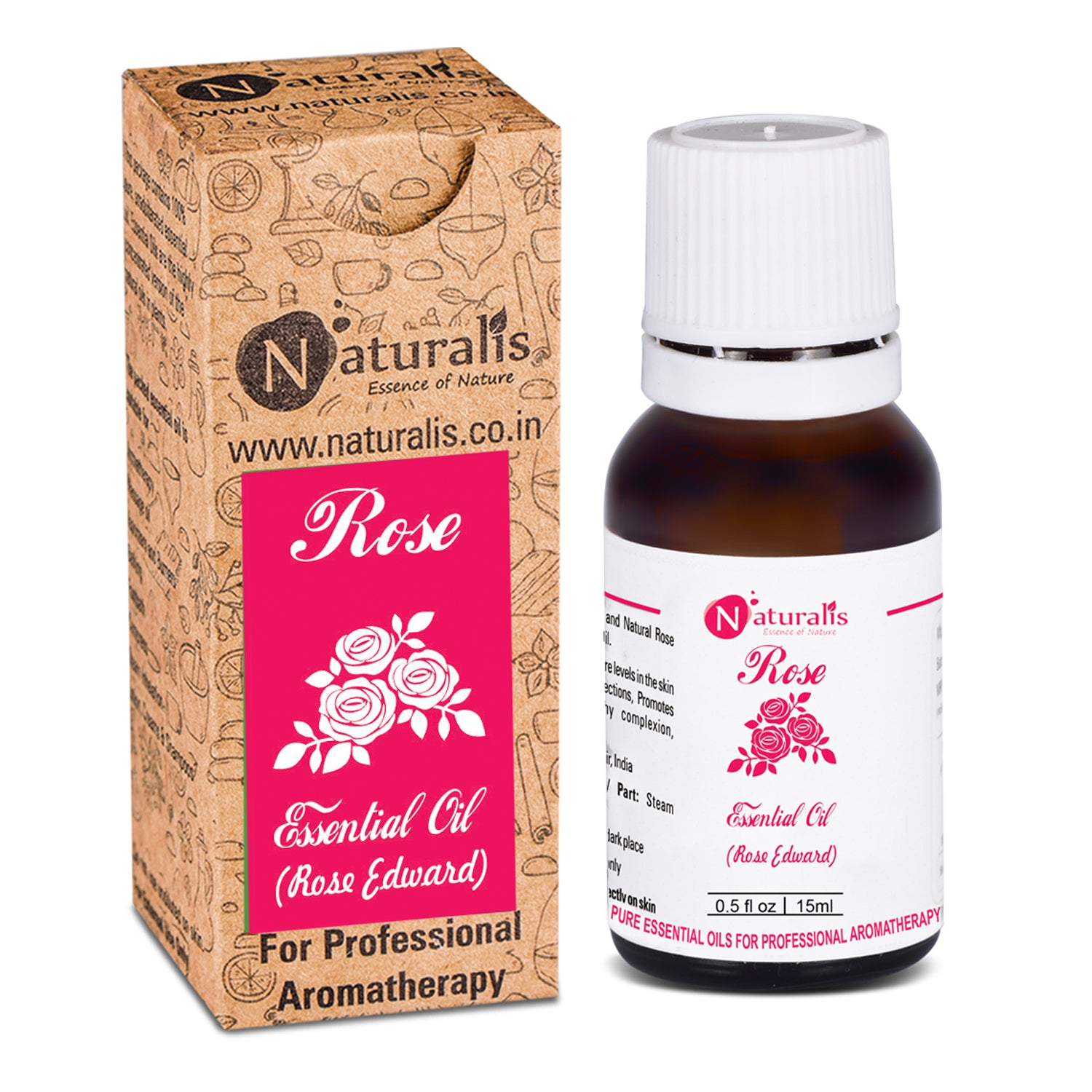 Rose Essential Oil or Rose Otto Essential Oil by Naturalis - Naturalis