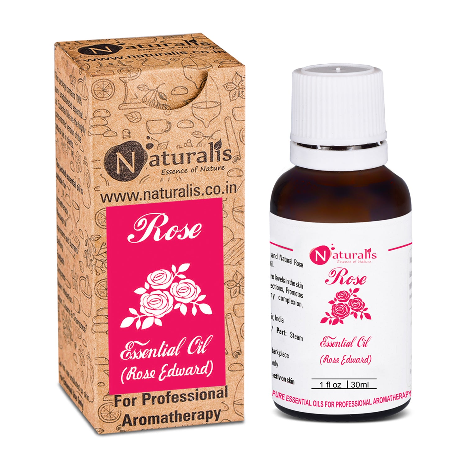 Rose Essential Oil or Rose Otto Essential Oil by Naturalis - Naturalis