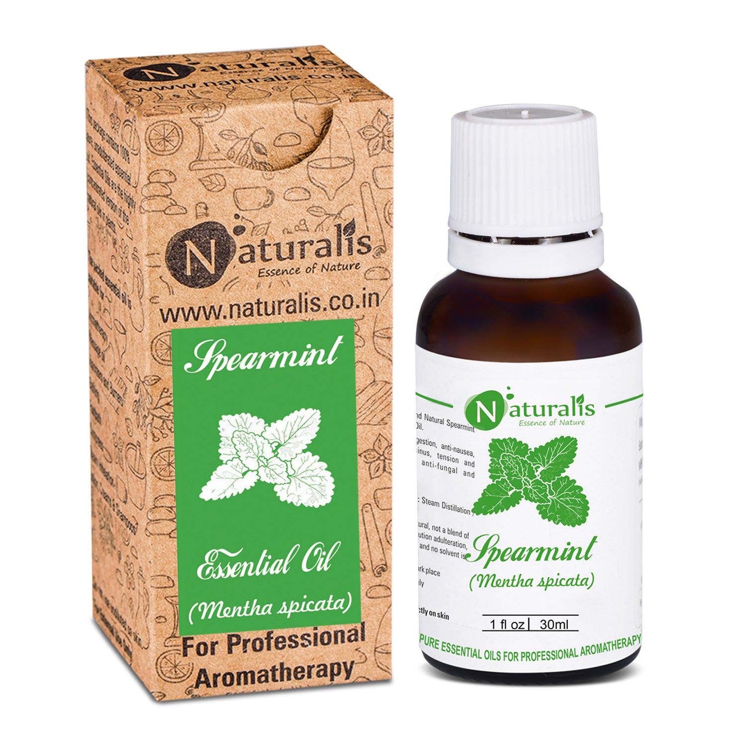 Naturalis 100% pure Spearmint Essential Oil (Mentha spicata), therapeutic grade — view 12