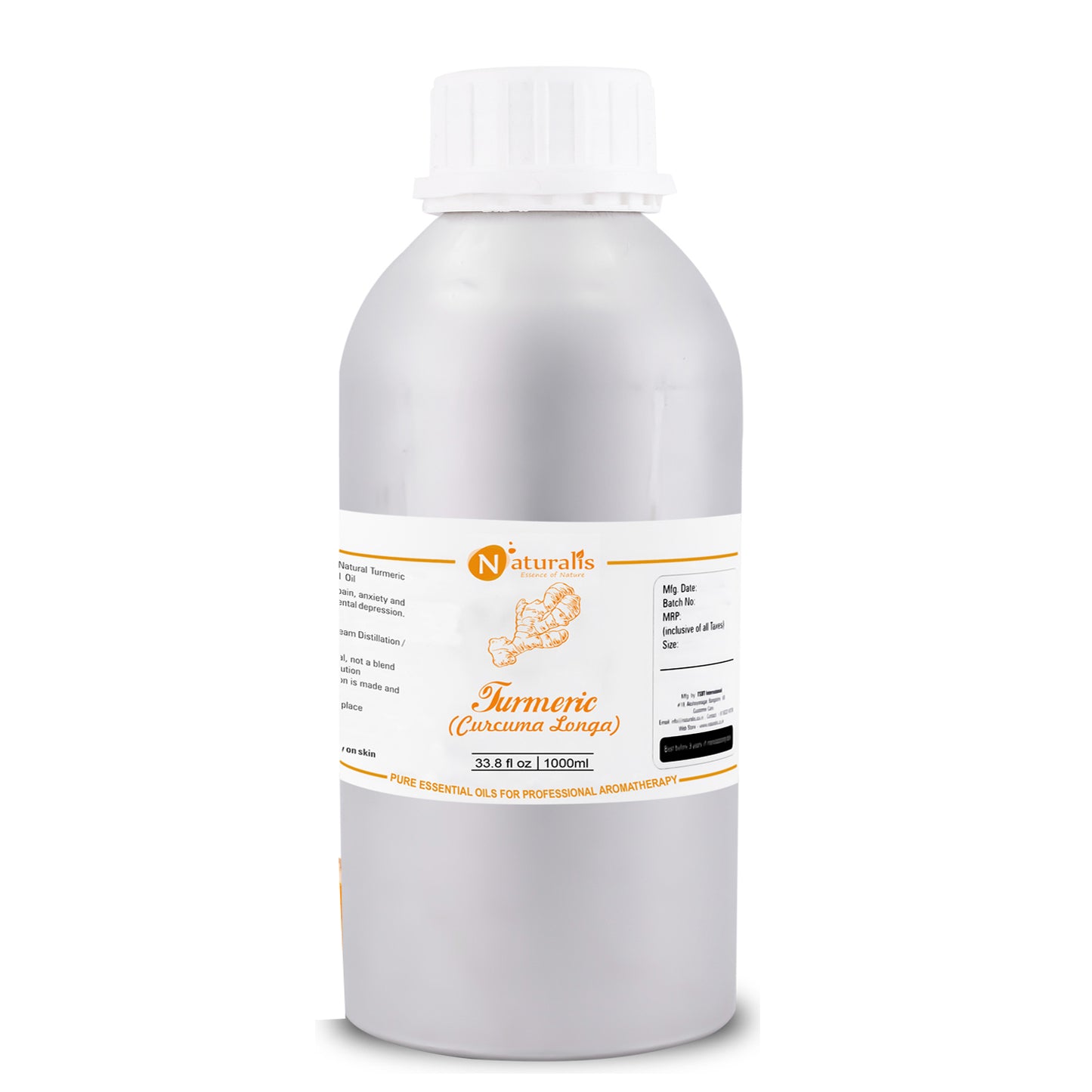Turmeric Essential Oil by Naturalis - Pure & Natural - Naturalis