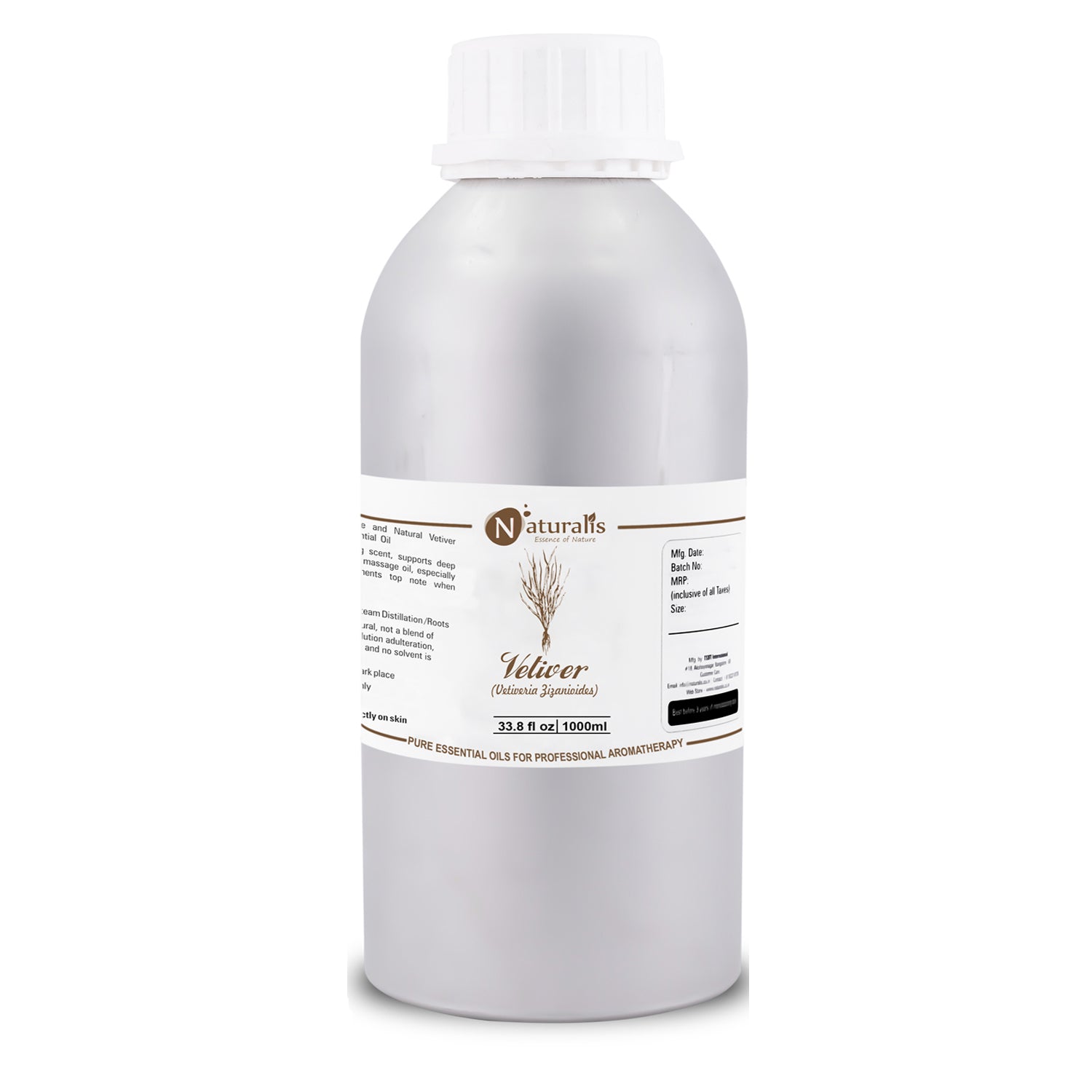 Vetiver Essential Oil by Naturalis - Pure & Natural - Naturalis