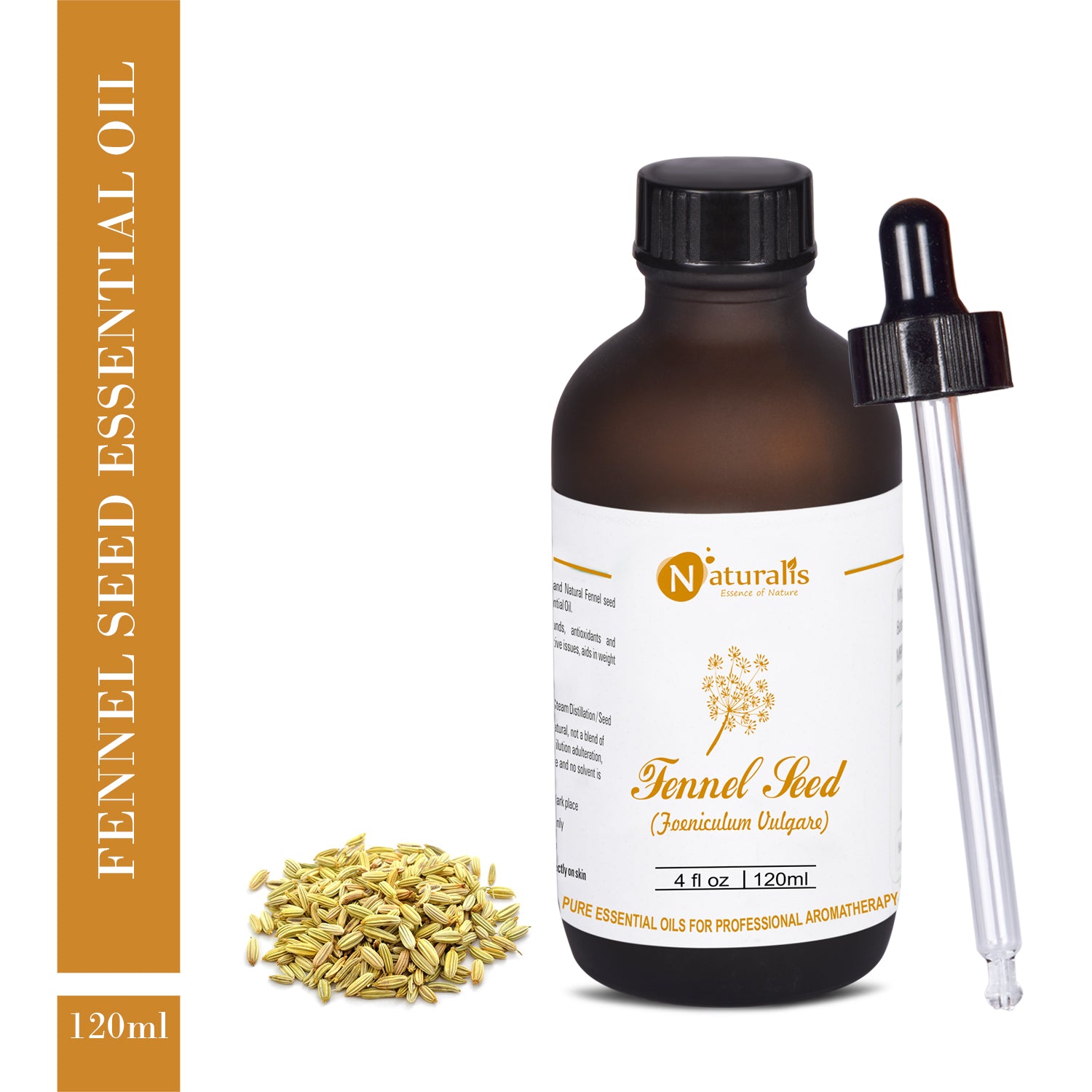 Fennel Seed Essential Oil by Naturalis - Pure & Natural - Naturalis