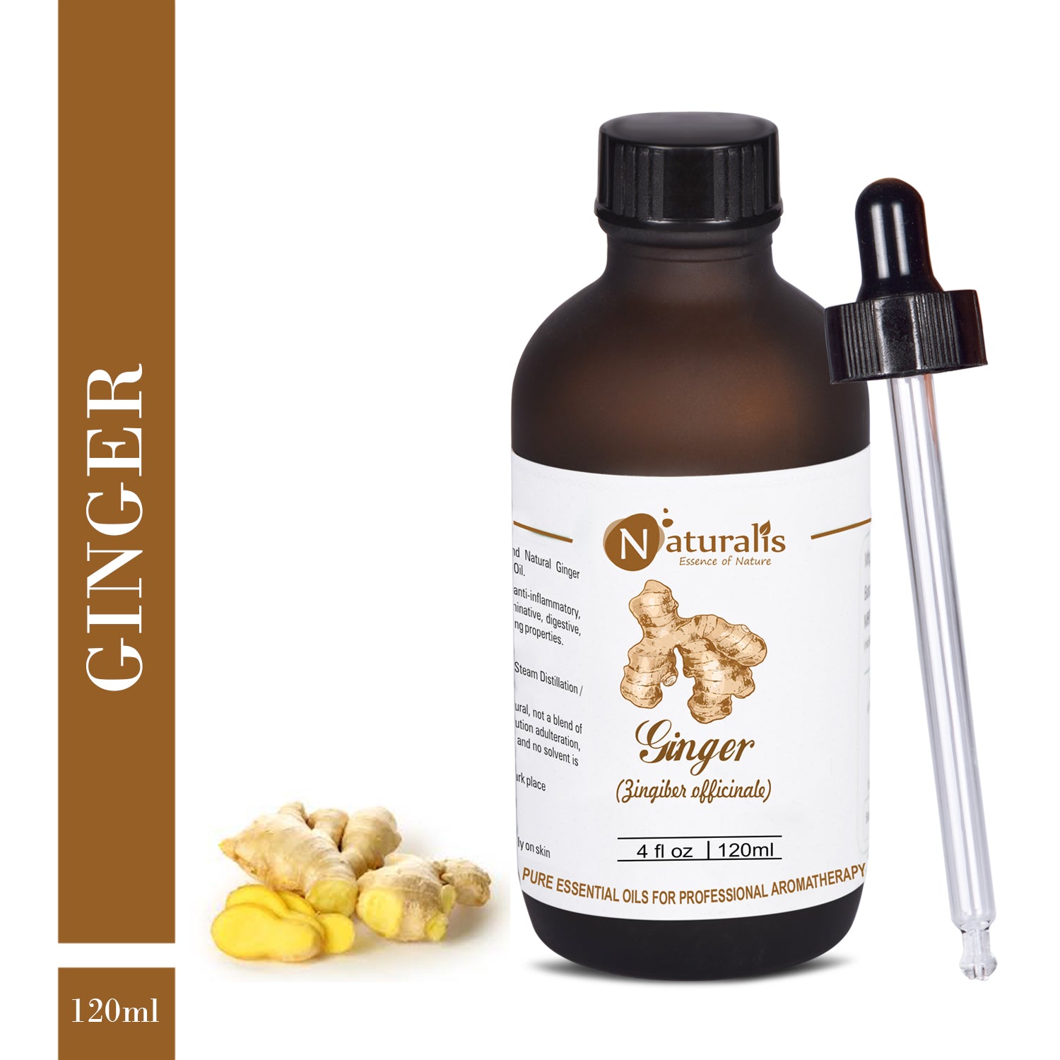 Ginger Essential Oil by Naturalis - Pure & Natural - Naturalis