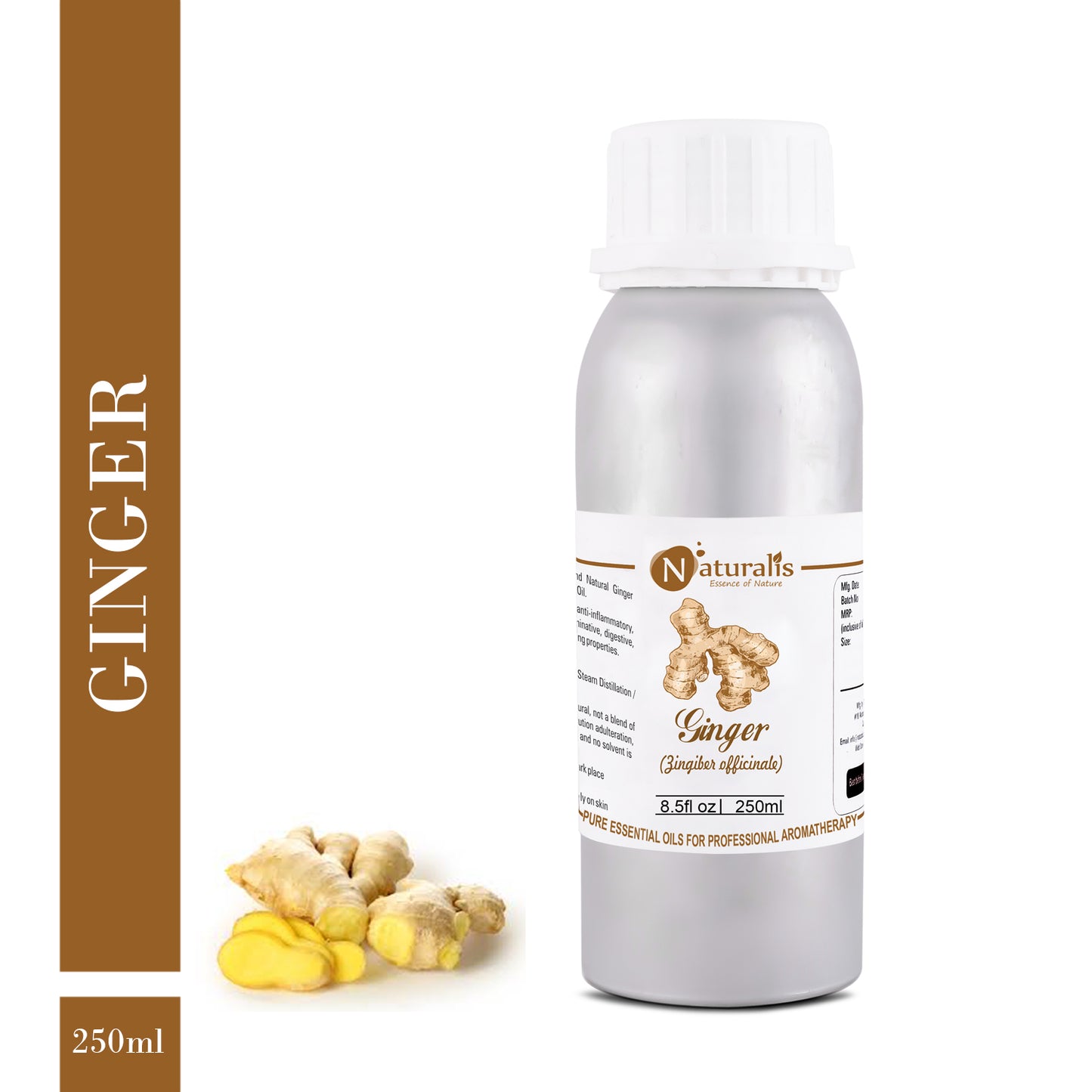 Ginger Essential Oil by Naturalis - Pure & Natural - Naturalis