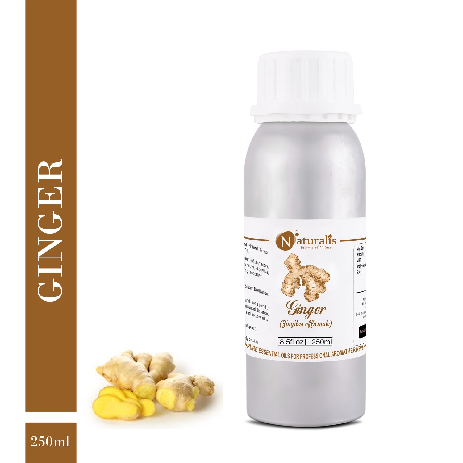 Ginger Essential Oil by Naturalis - Pure & Natural - Naturalis