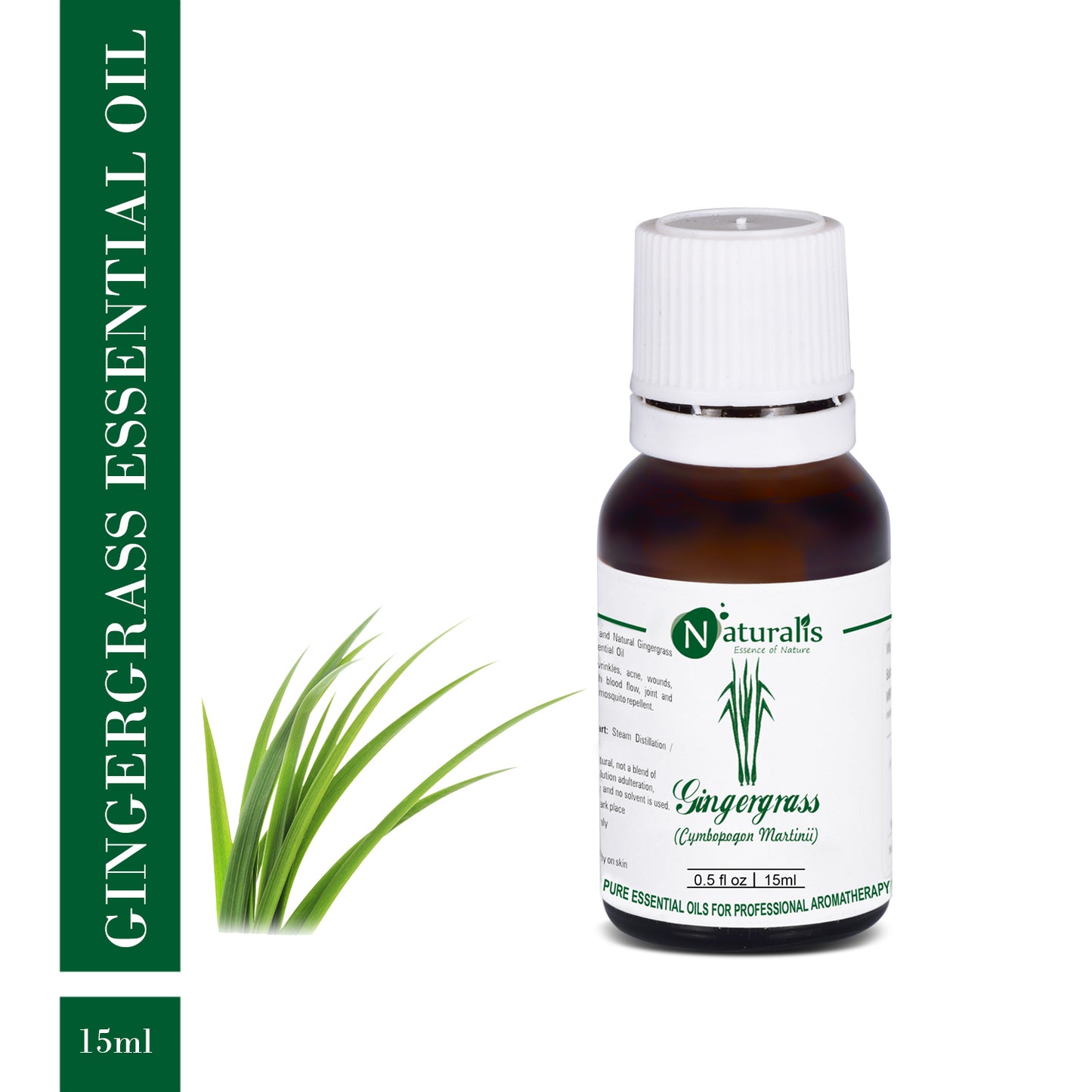 Gingergrass Essential Oil by Naturalis - Pure & Natural - Naturalis