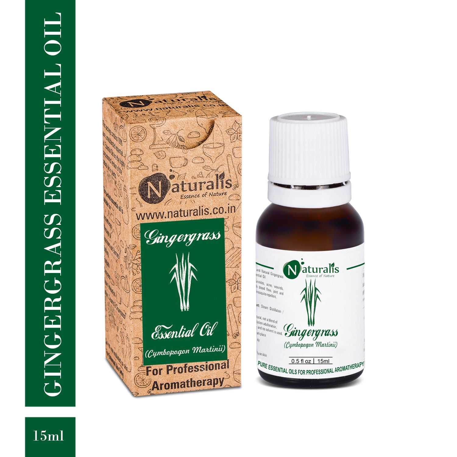 Gingergrass Essential Oil by Naturalis - Pure & Natural - Naturalis