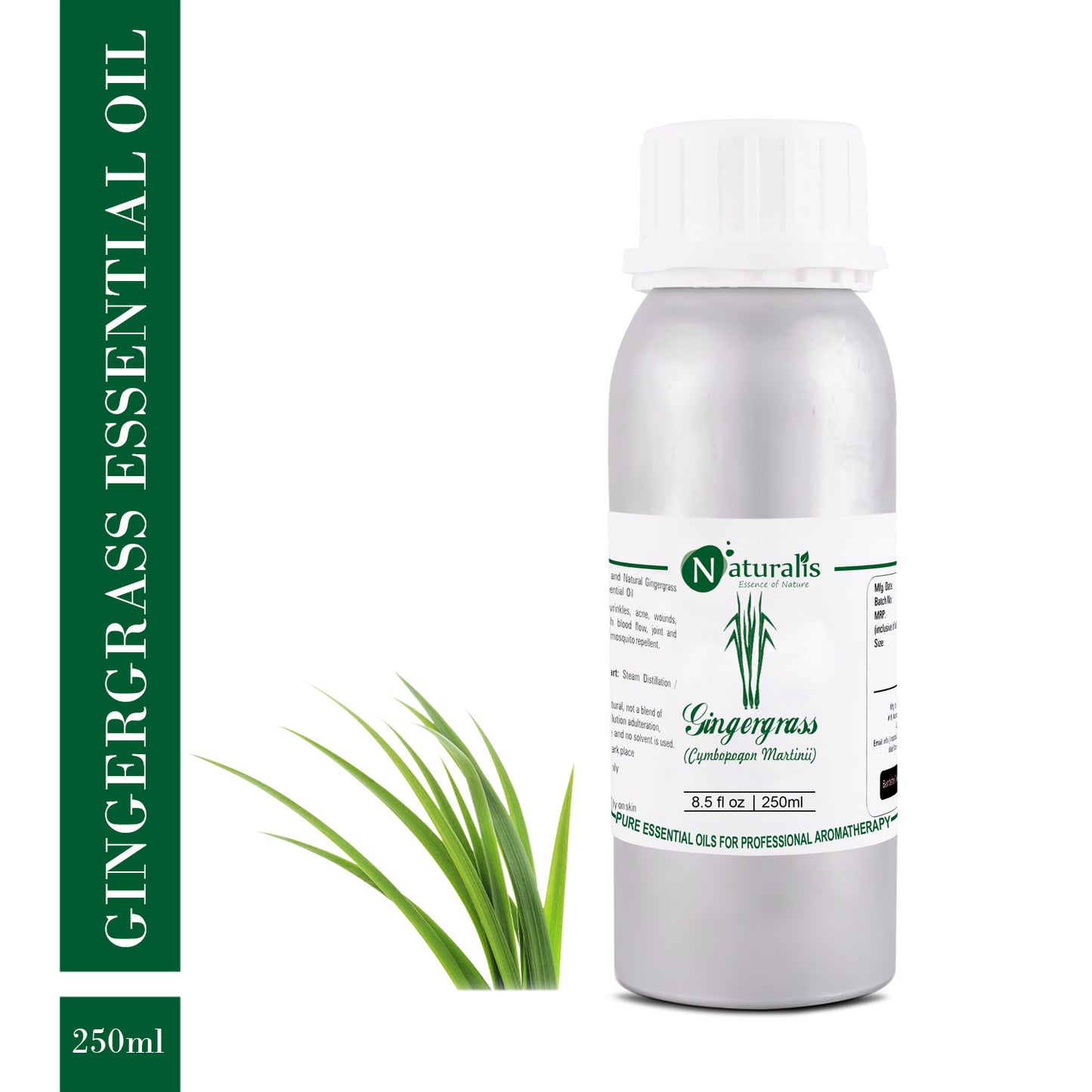 Gingergrass Essential Oil by Naturalis - Pure & Natural - Naturalis