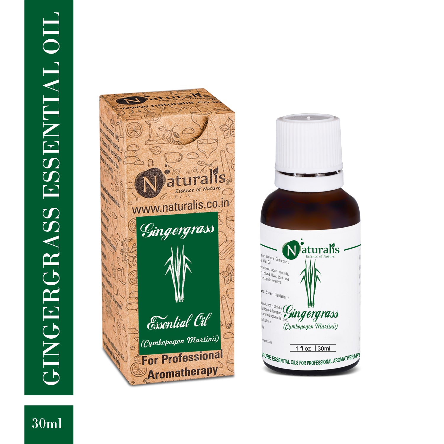 Gingergrass Essential Oil by Naturalis - Pure & Natural - Naturalis