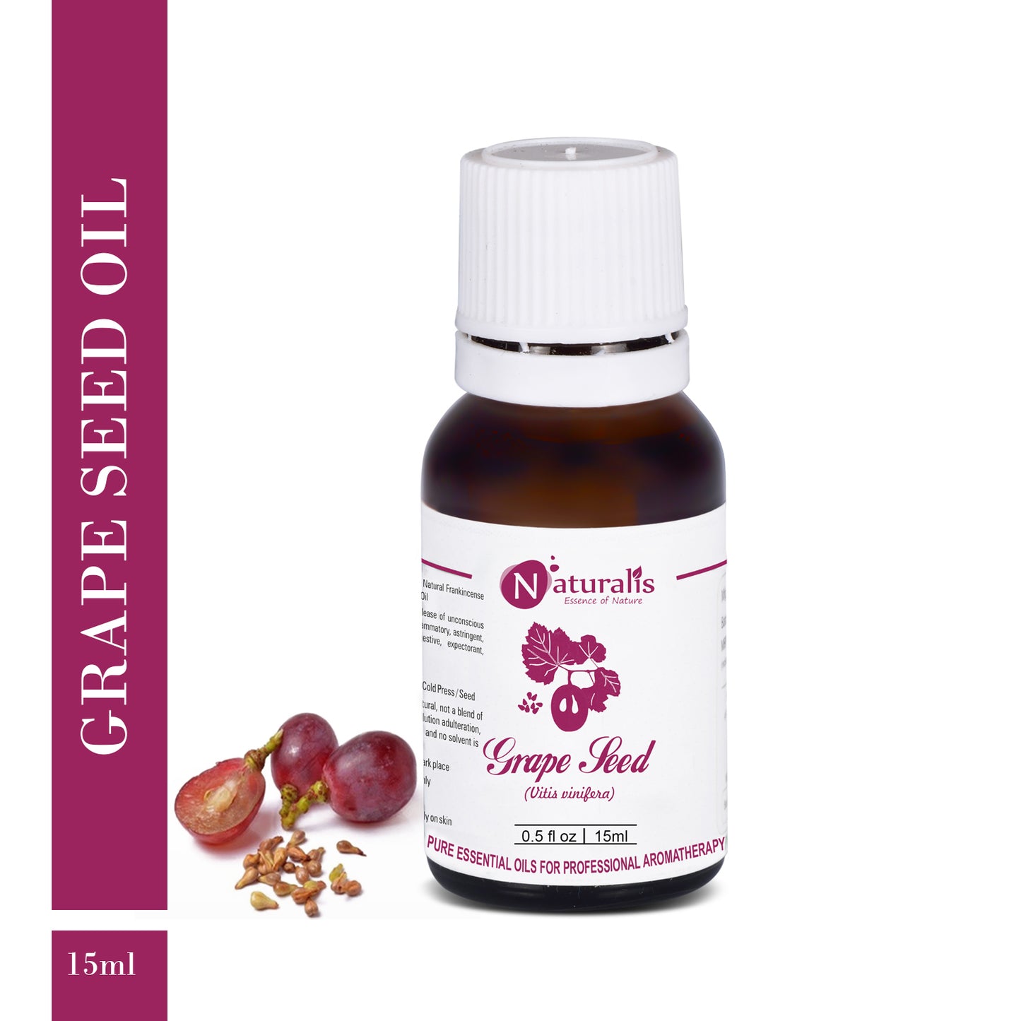 Cold Press Grape Seed Oil by Naturalis - Pure & Natural - Naturalis