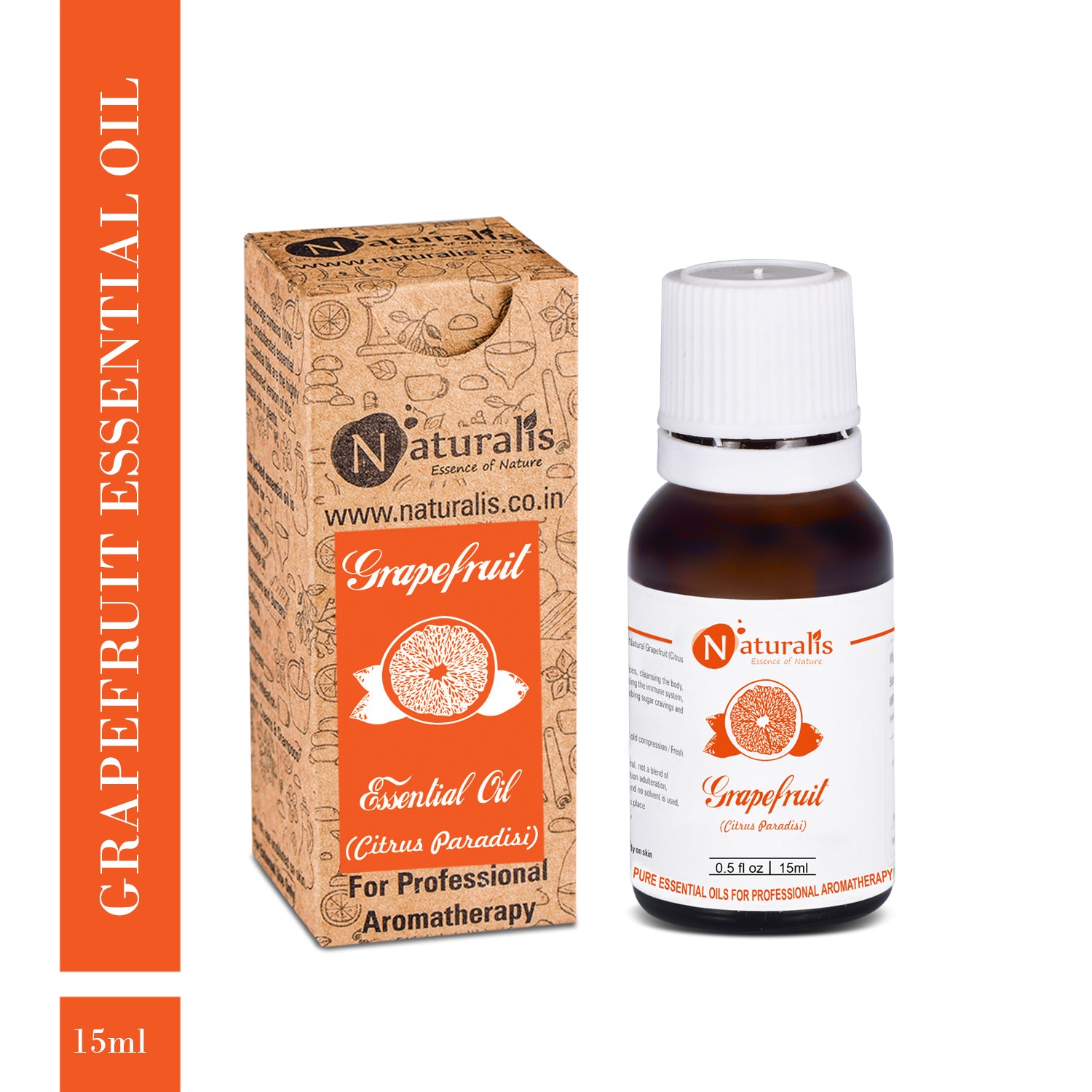 Grapefruit Essential Oil by Naturalis - Pure & Natural - Naturalis