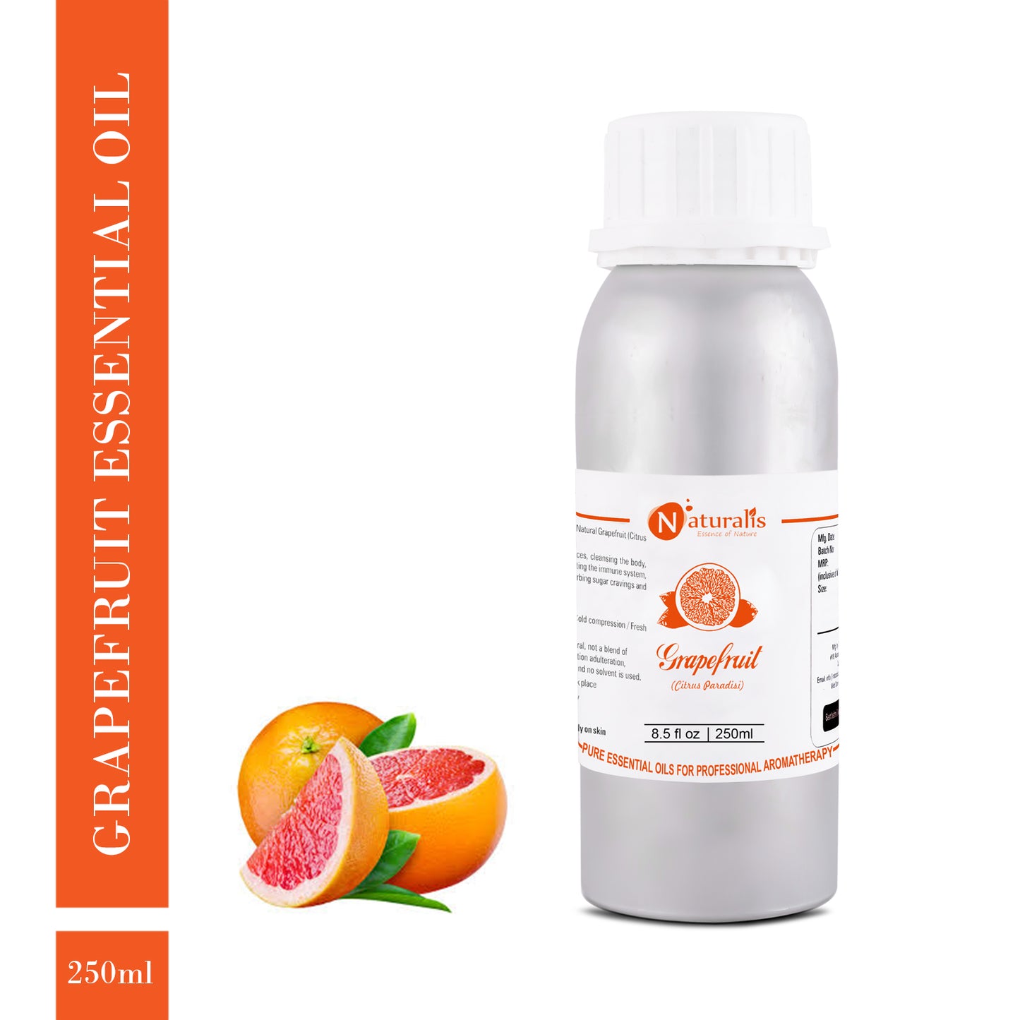 Grapefruit Essential Oil by Naturalis - Pure & Natural - Naturalis