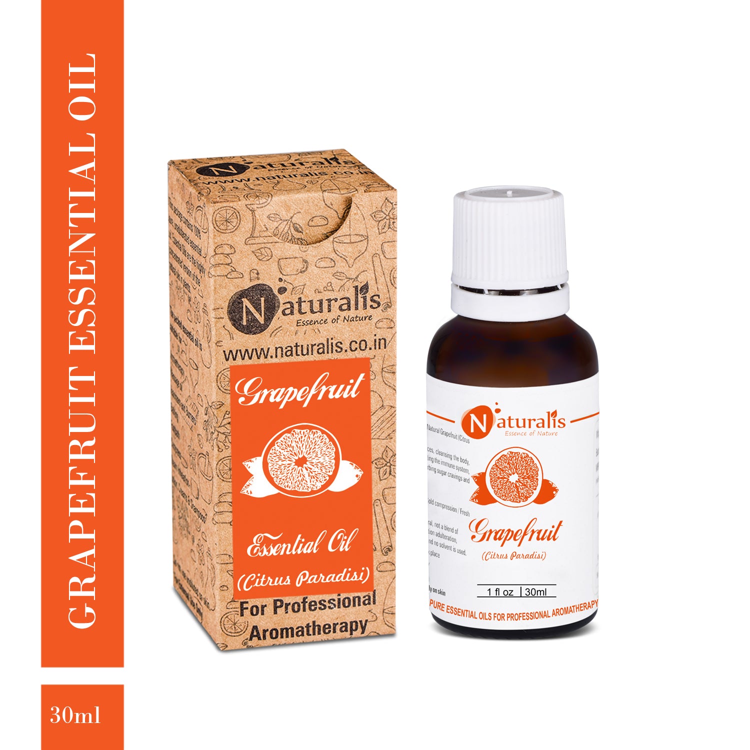 Grapefruit Essential Oil by Naturalis - Pure & Natural - Naturalis