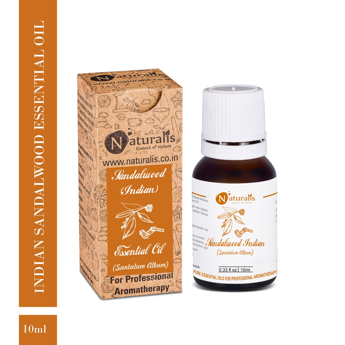 Sandalwood Essential Oil (Indian) by Naturalis - Pure & Natural - Naturalis