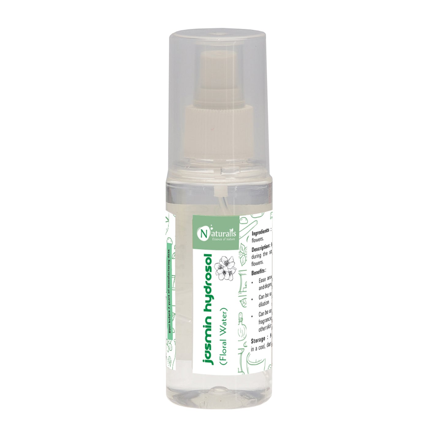 Naturalis Hydrosol- Rose, Geranium, Jasmin, Lavender, Tea Tree, Citronella, Eucalyptus, Basil, Orange,  Lemon, Peppermint and Sandal - Naturalis