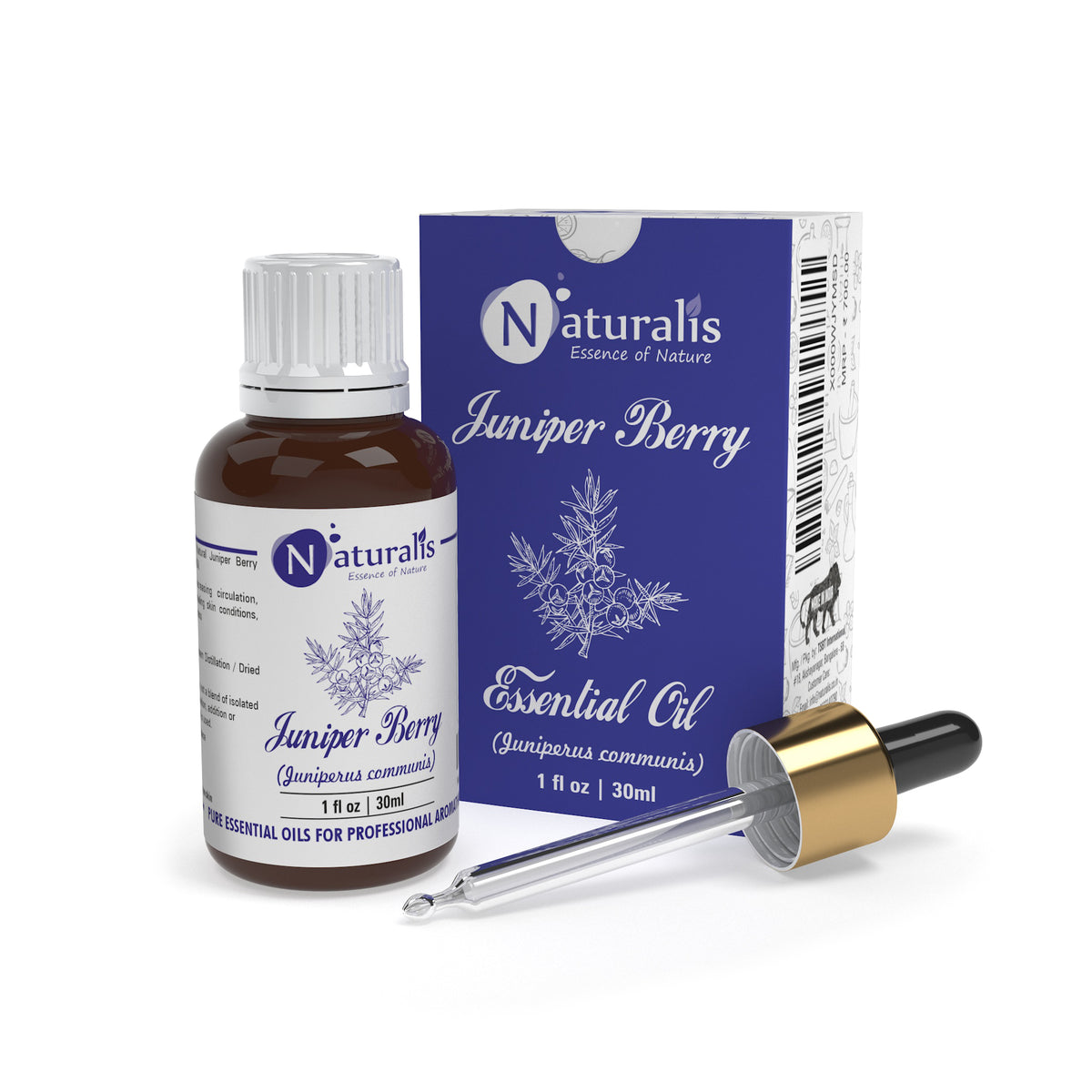 Juniper berry essential oil by Naturalis, pure and natural — alternate view