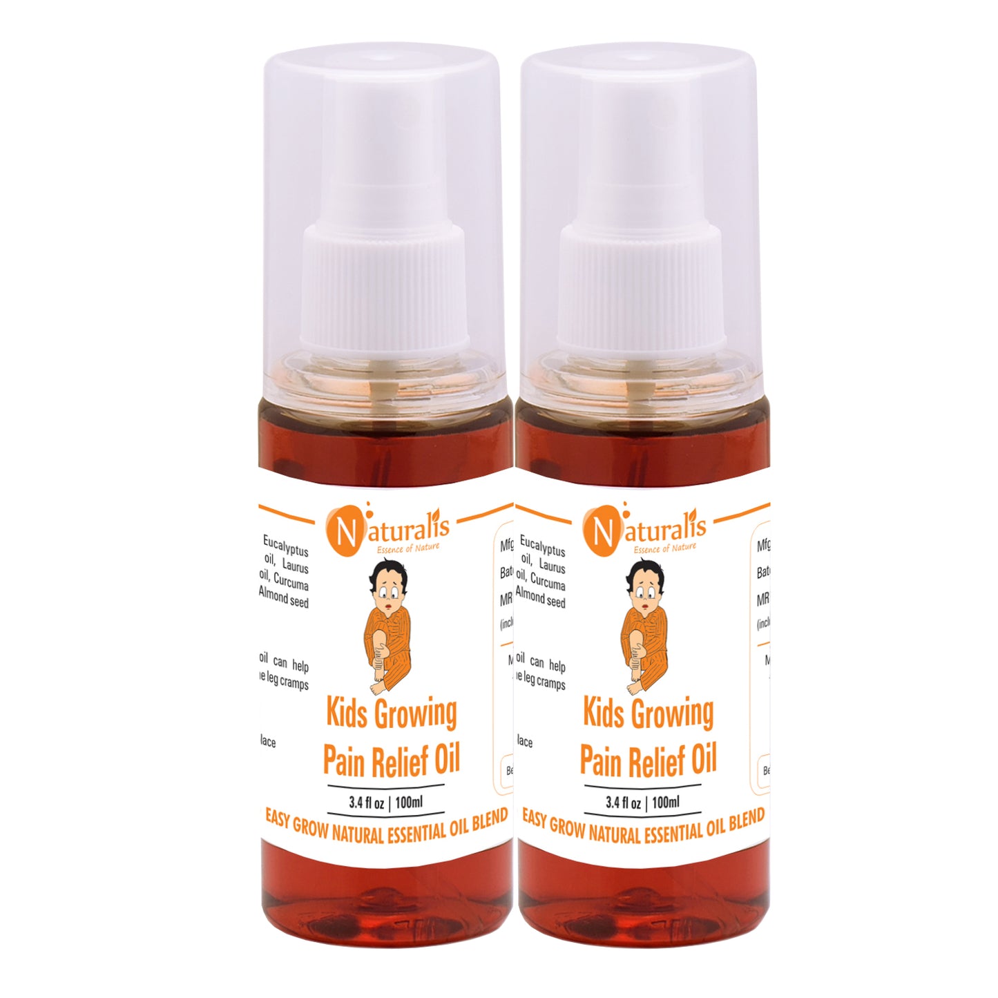 Naturalis Kids Growing Pain Relief Massage Oil 100ml - Naturalis