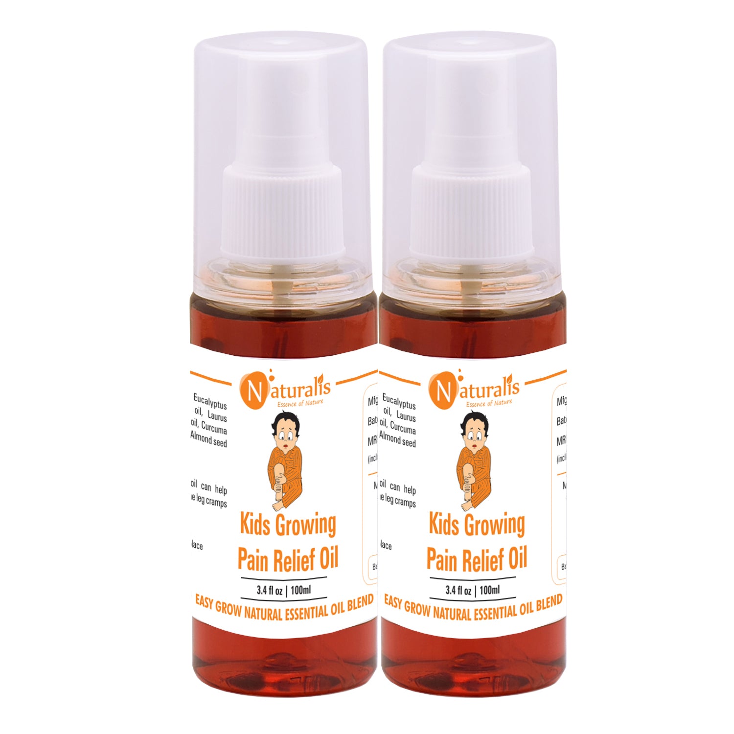 Naturalis Kids Growing Pain Relief Massage Oil 100ml - Naturalis