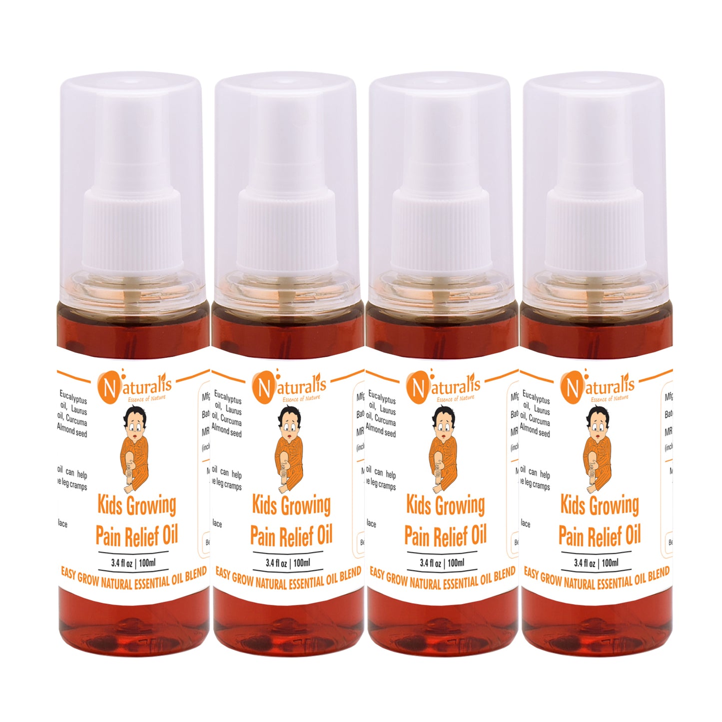 Naturalis Kids Growing Pain Relief Massage Oil 100ml - Naturalis