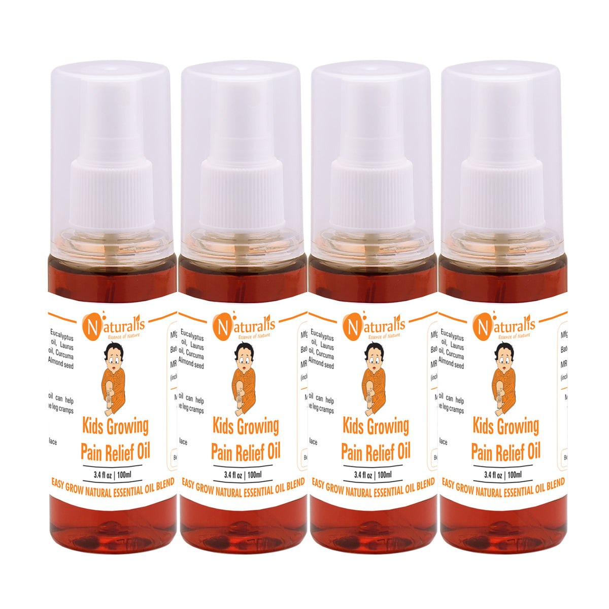 Naturalis Kids Growing Pain Relief Massage Oil, 100ml — additional view