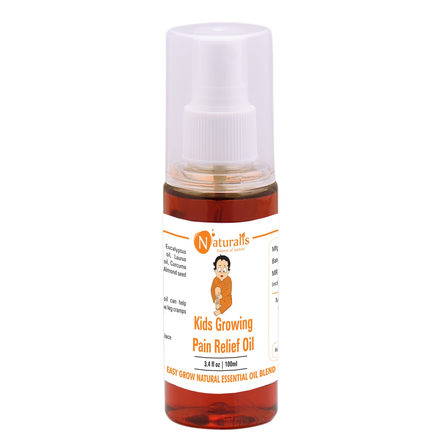 Naturalis Kids Growing Pain Relief Massage Oil 100ml - Naturalis