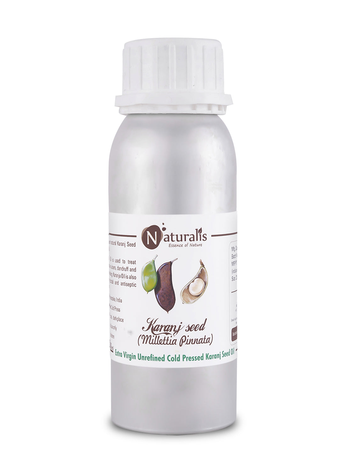 Naturalis Karanj Oil For Skin & Hair – Extra Virgin, Unrefined, Cold Pressed - Naturalis