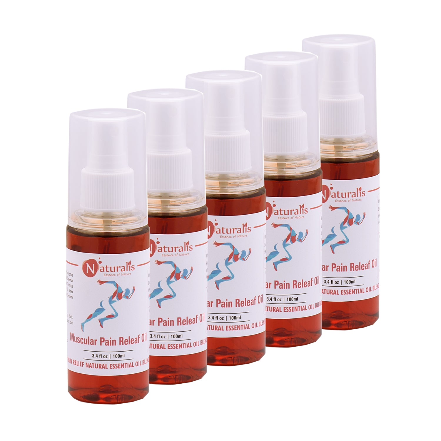 Naturalis Muscle & Joint Pain Relief Oil in 100ml size — detail view