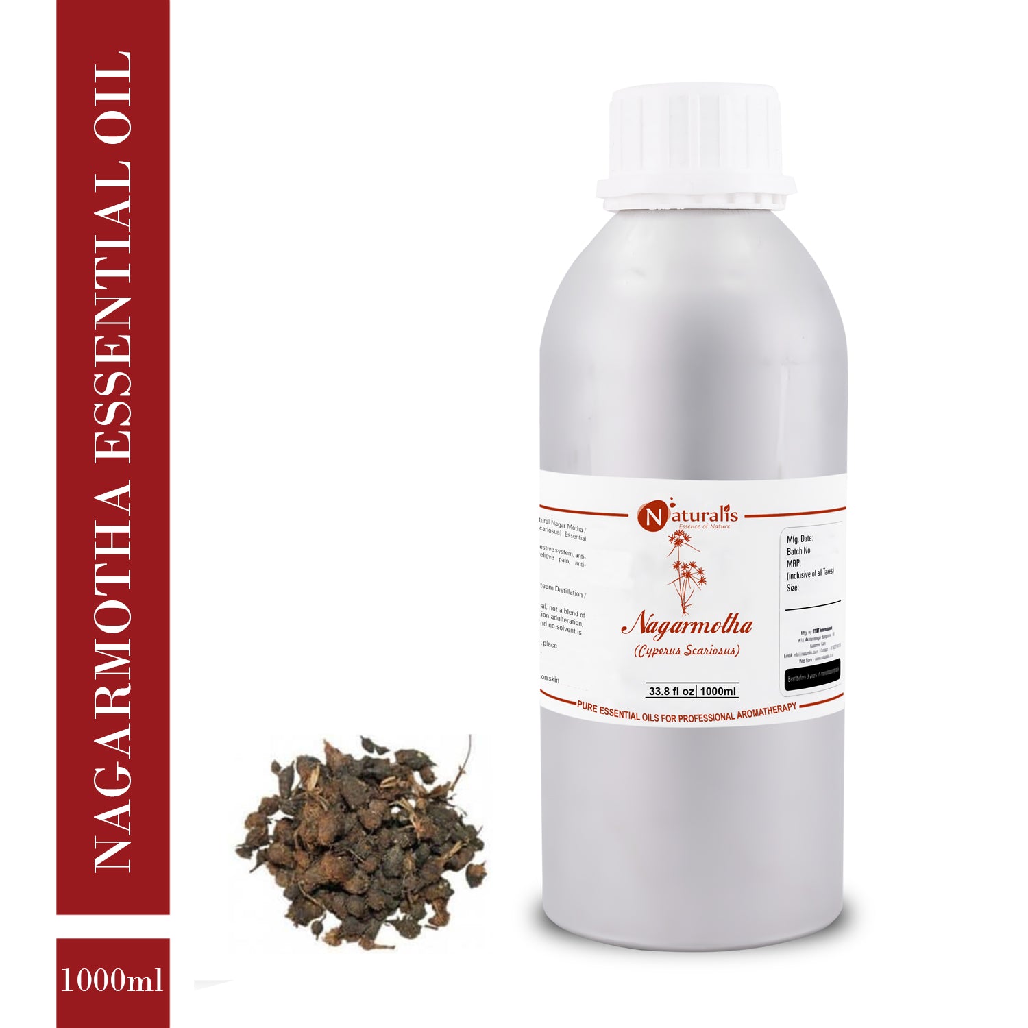 Nagarmotha Essential Oil by Naturalis - Pure & Natural - Naturalis