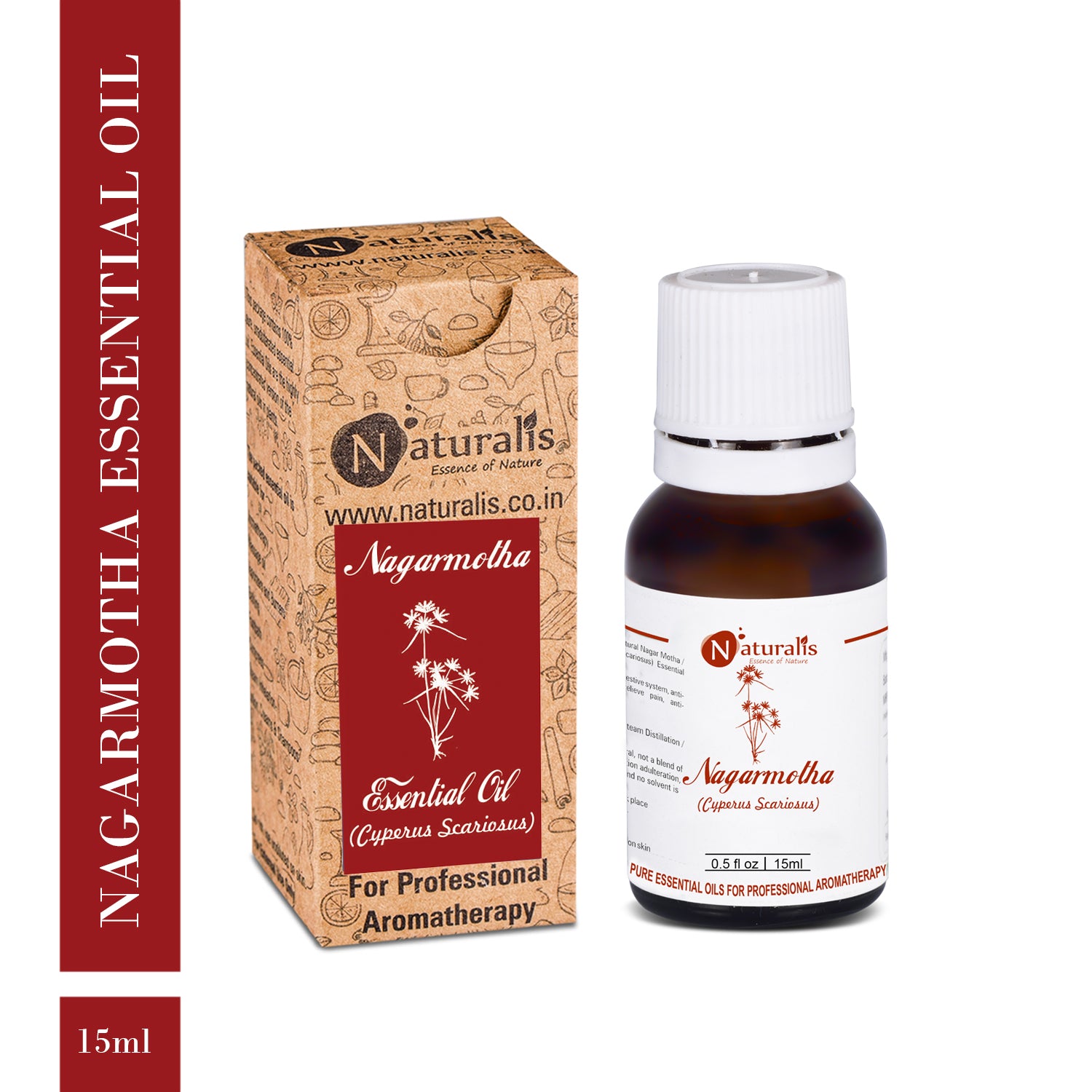 Nagarmotha Essential Oil by Naturalis - Pure & Natural - Naturalis