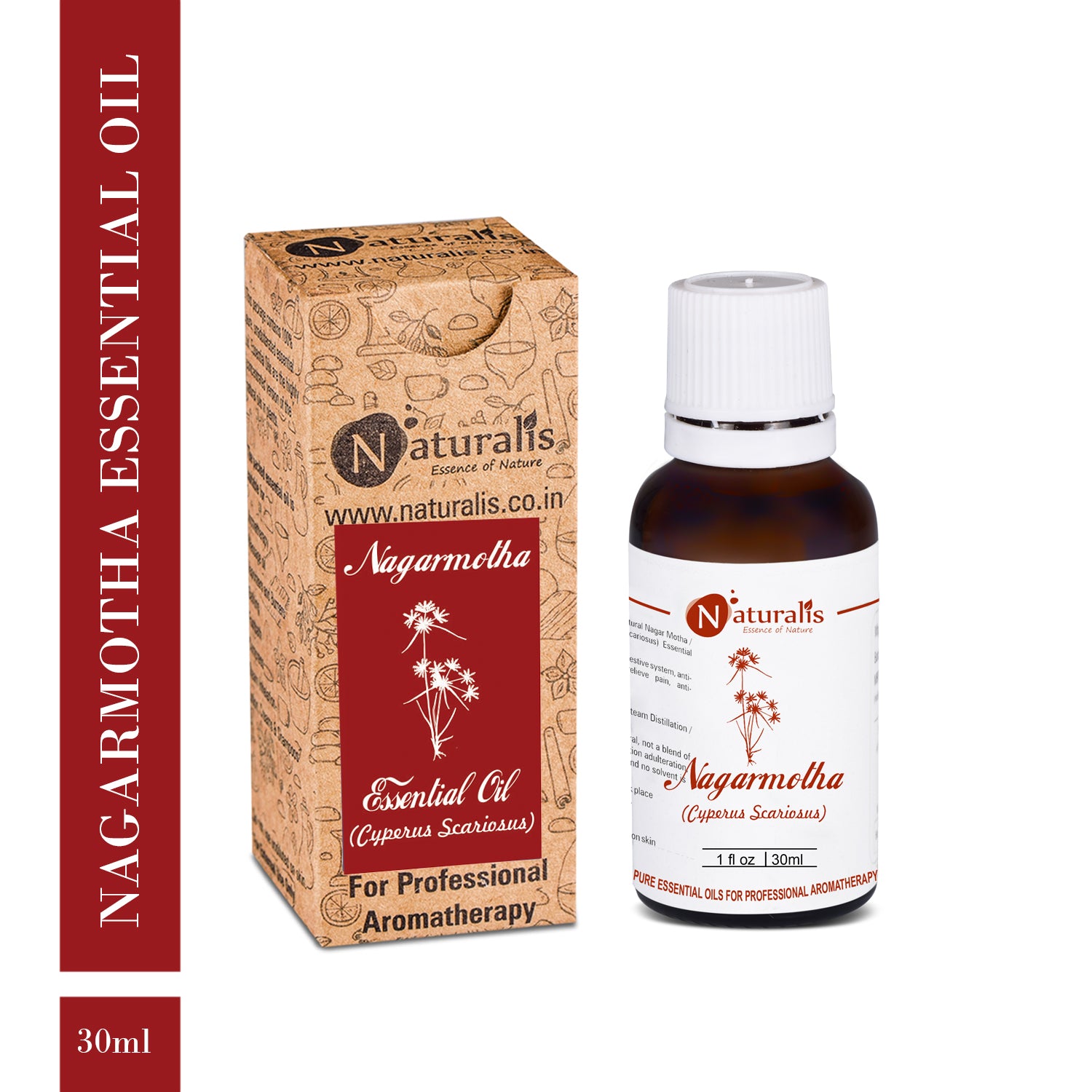 Nagarmotha Essential Oil by Naturalis - Pure & Natural - Naturalis