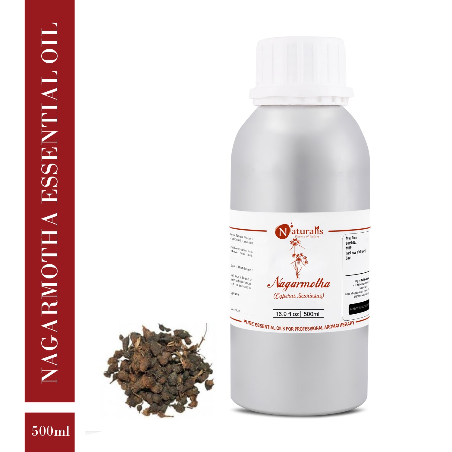 Nagarmotha Essential Oil by Naturalis - Pure & Natural - Naturalis