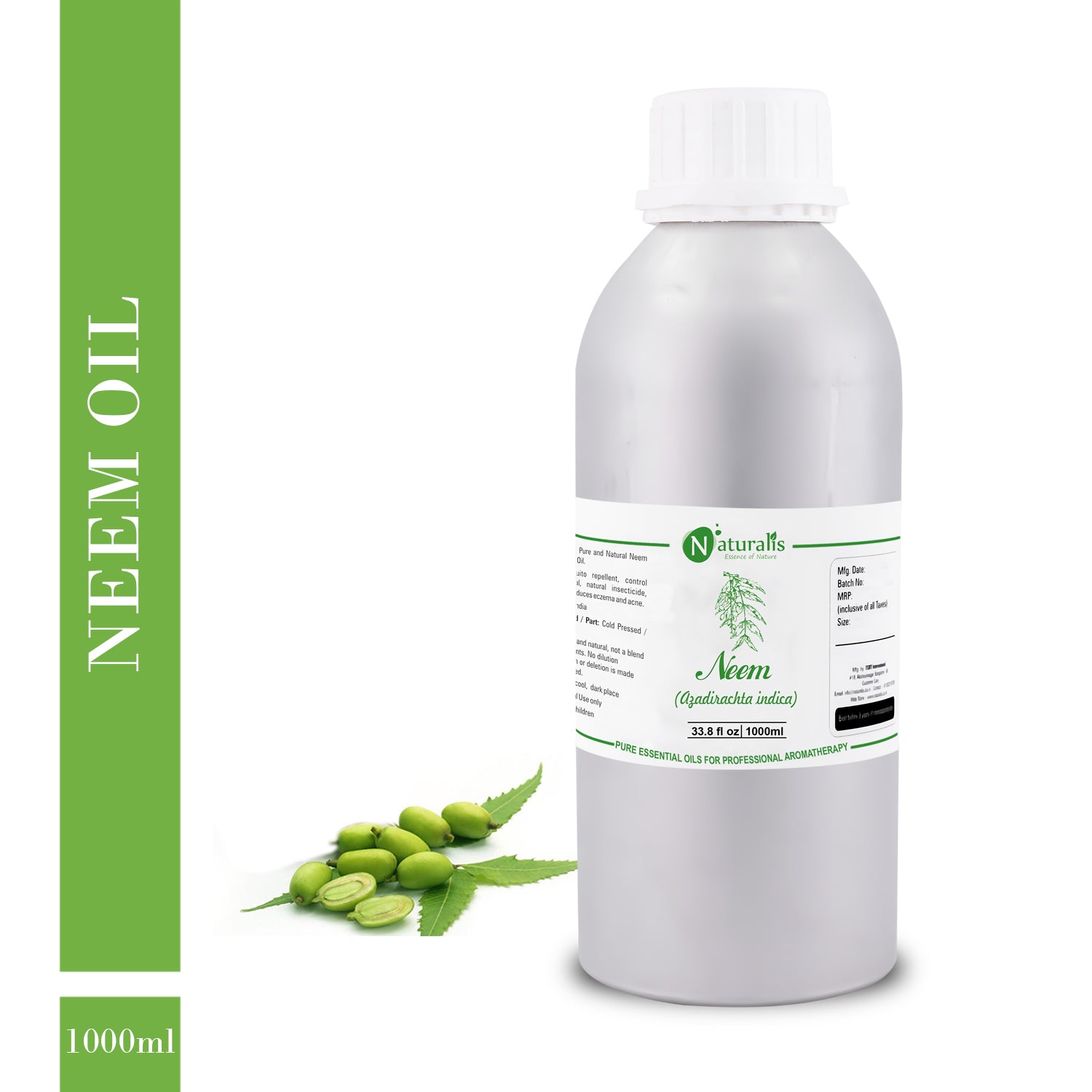 Coldpress Raw Neem Oil by Naturalis - Pure & Natural - Naturalis