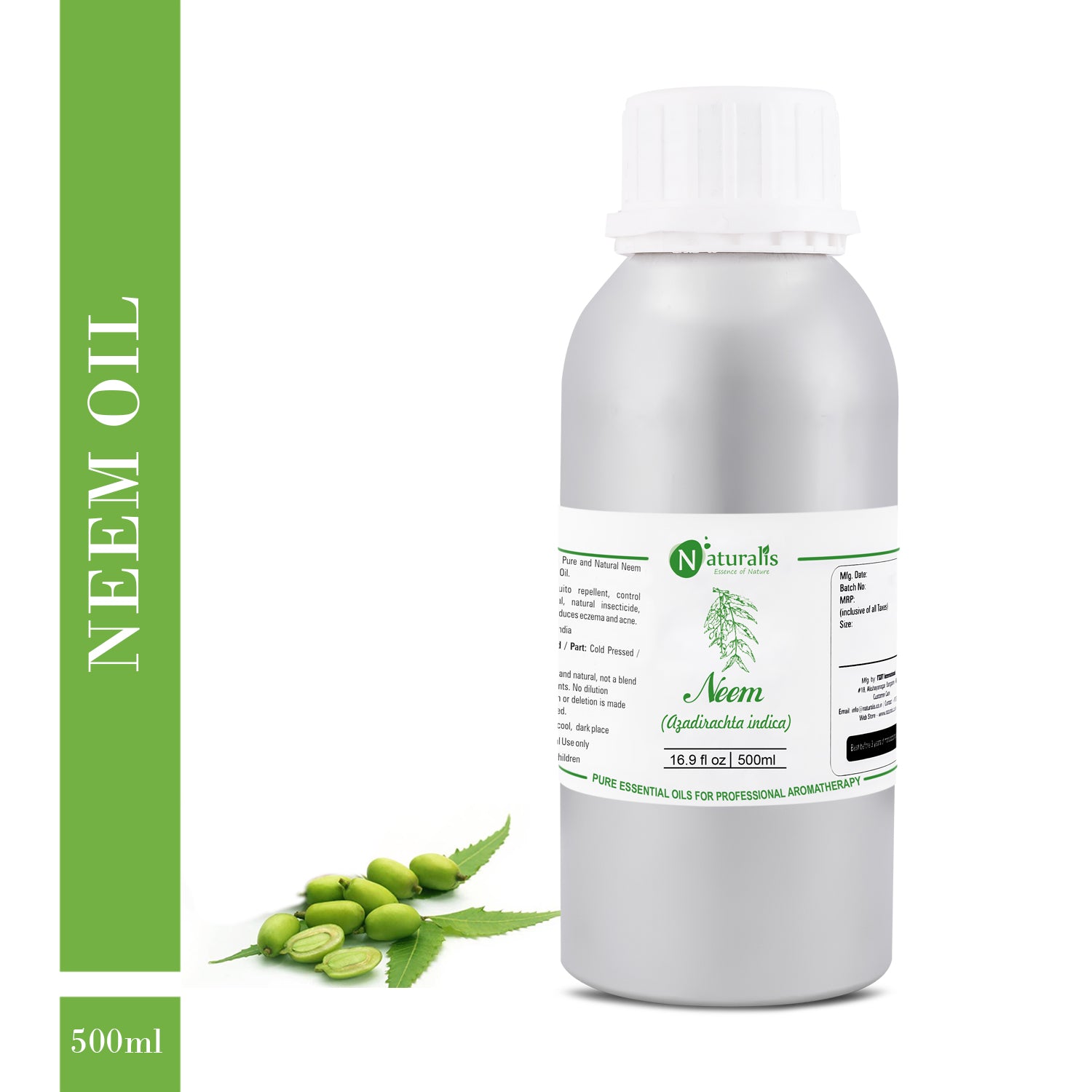 Coldpress Raw Neem Oil by Naturalis - Pure & Natural - Naturalis