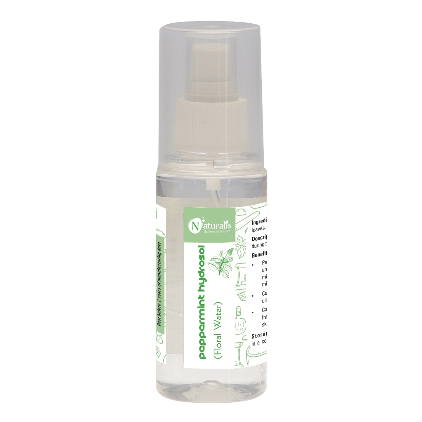 Naturalis Hydrosol- Rose, Geranium, Jasmin, Lavender, Tea Tree, Citronella, Eucalyptus, Basil, Orange,  Lemon, Peppermint and Sandal - Naturalis