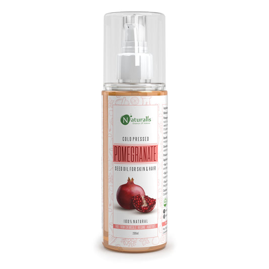 Naturalis Cold Pressed Pomegranate Carrier Oil for skin and hair, 200ml
