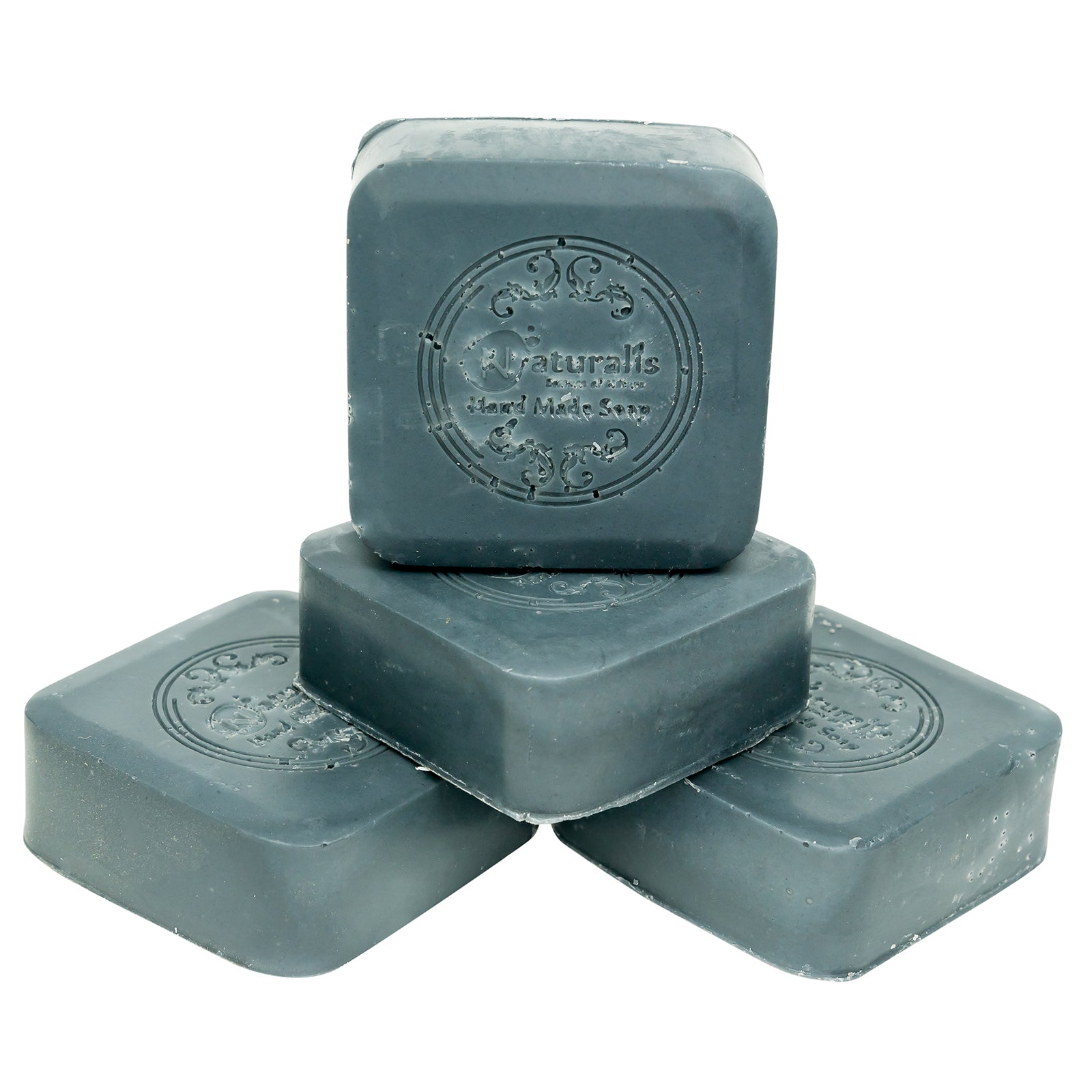 Hand-Milled Luxury Kalonji Charcoal Solid Soap Bar, Made using century old Cold Process Method 100gms Pack of 4