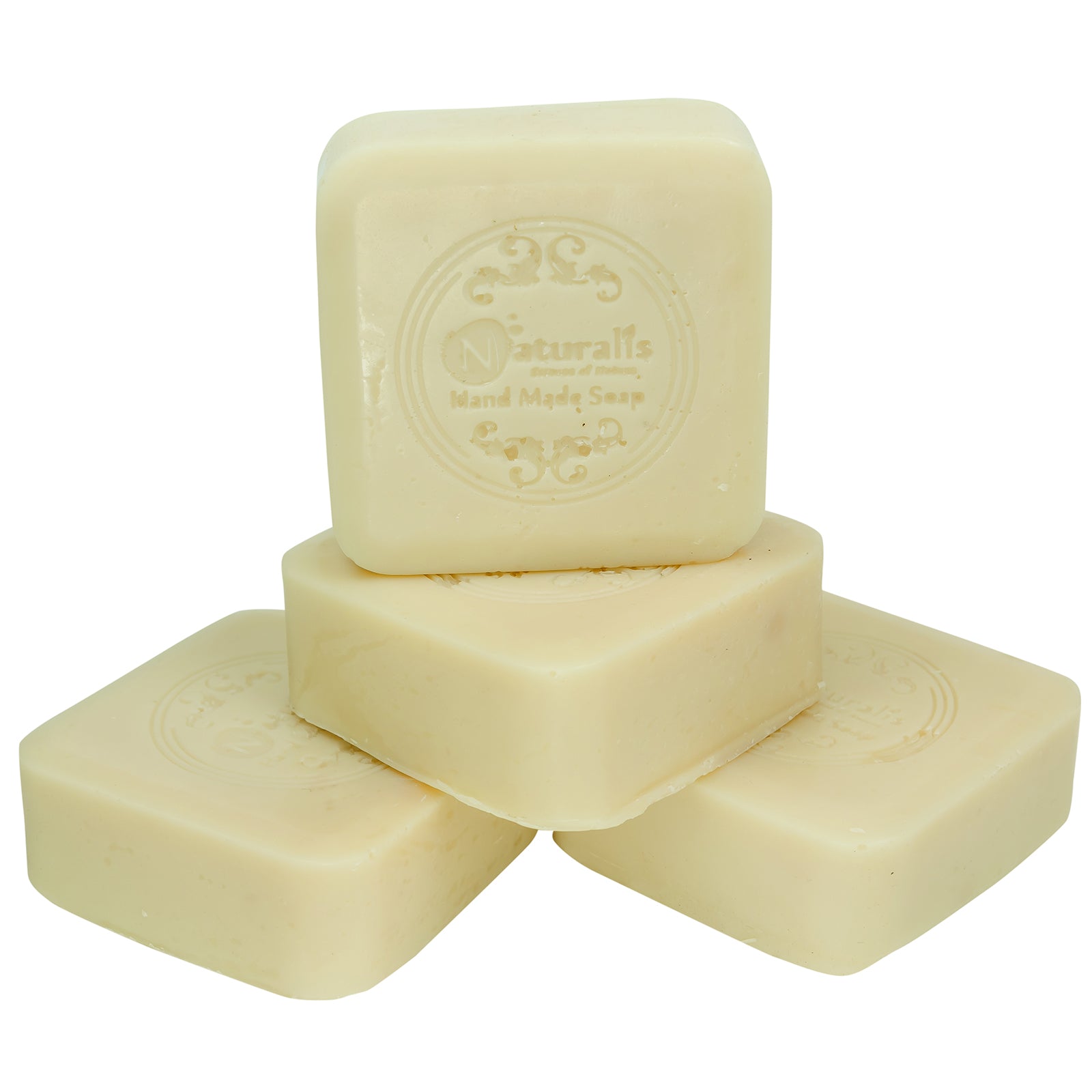 Hand-Milled Luxury Geranium Solid Soap Bar, Made using century-old Cold Process Method - 100gms Pack of 4