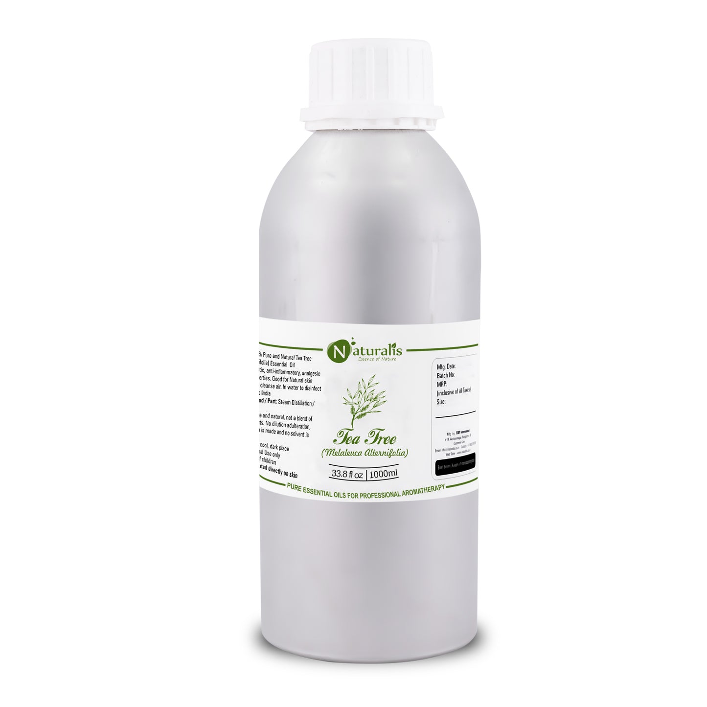 Tea Tree Essential Oil by Naturalis - Pure & Natural - Naturalis