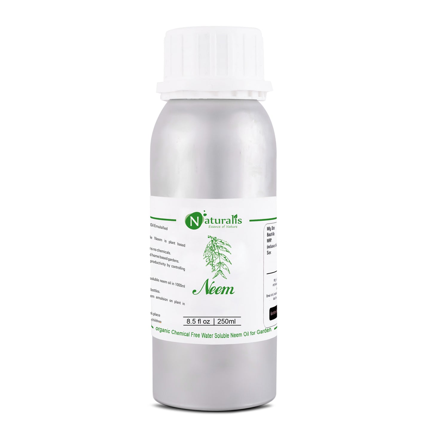 Organic Neem Oil Pesticide (Water Soluble) by Naturalis For Spray on Plants & Garden - Naturalis