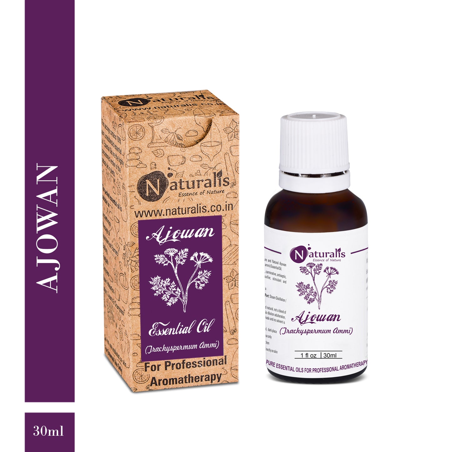 Naturalis Ajwain / Ajowan Essential Oil - Naturalis