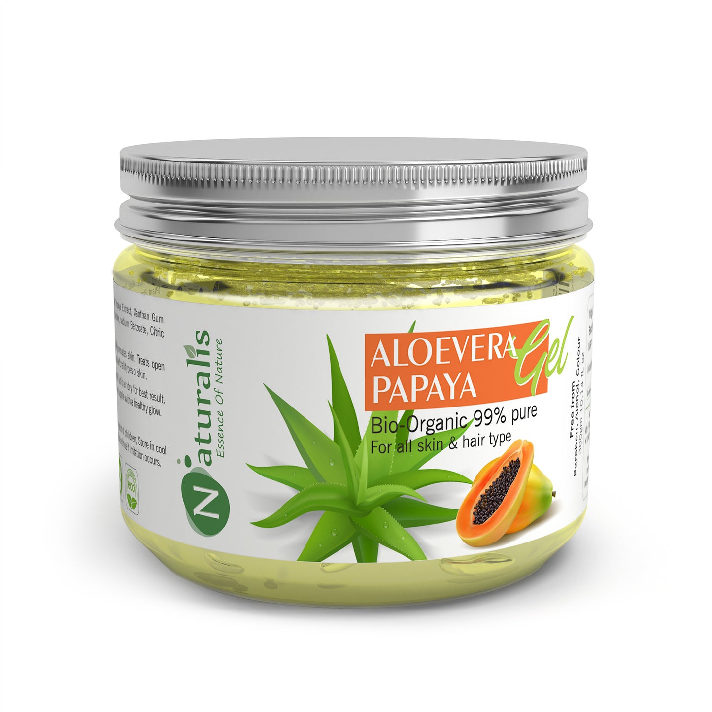 Aloe Vera Gel with Papaya for Skin, Face, Acne Scars, Moisturizer & Dark Circles (300 Gms)