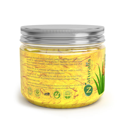 Aloe Vera Gel with Haldi Chandan Kesar - Ideal for Skin, Face, Acne Scars & Dark Circles