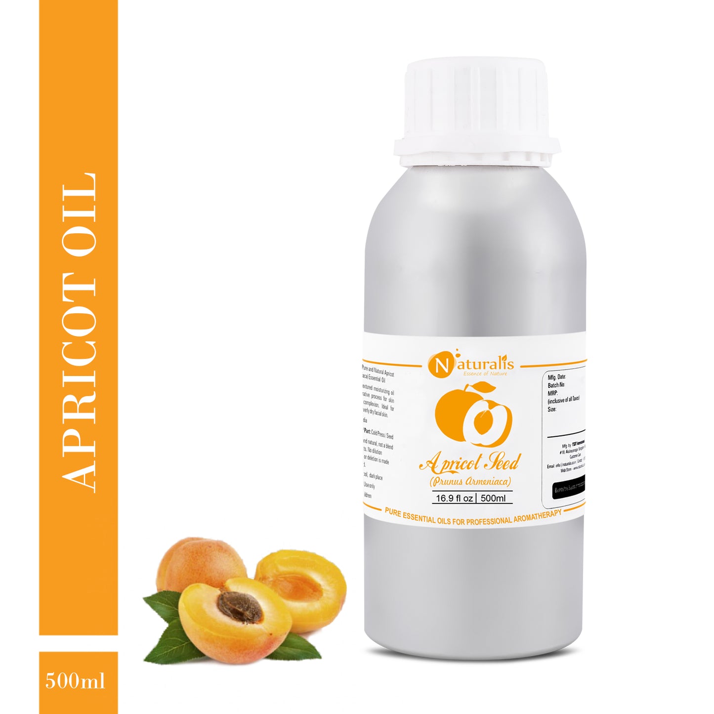 Coldpress Apricot Carrier Oil by Naturalis - Pure & Natural - Naturalis