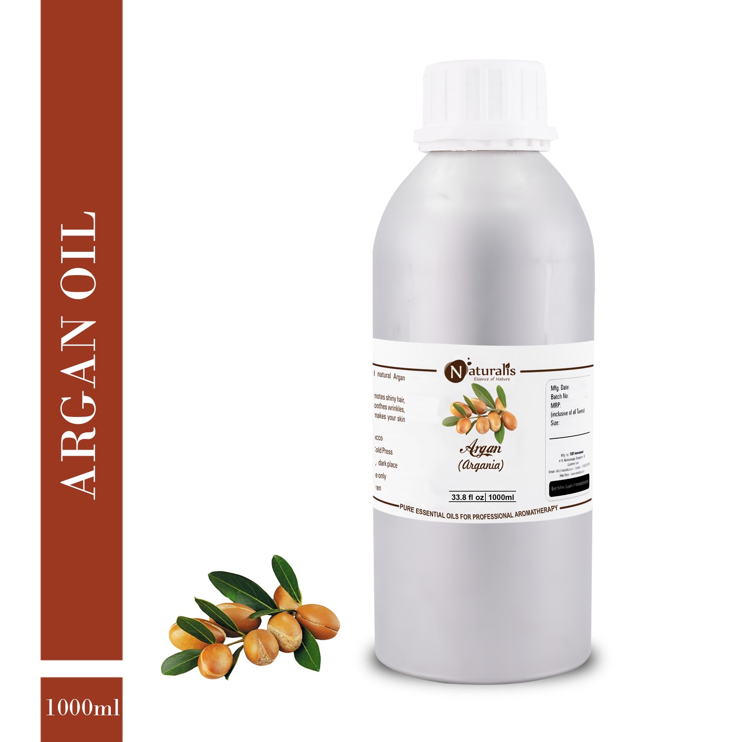 Argan Carrier Oil by Naturalis - Pure Natural - Naturalis