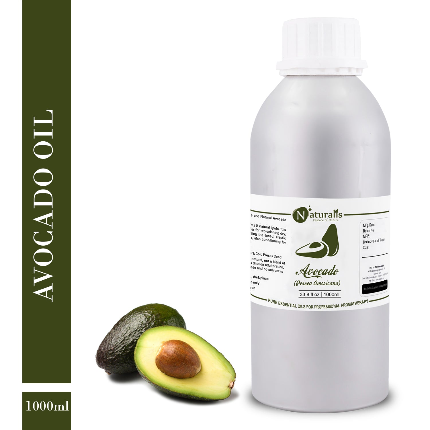 Avocado Carrier Oil by Naturalis - Pure Natural - Naturalis