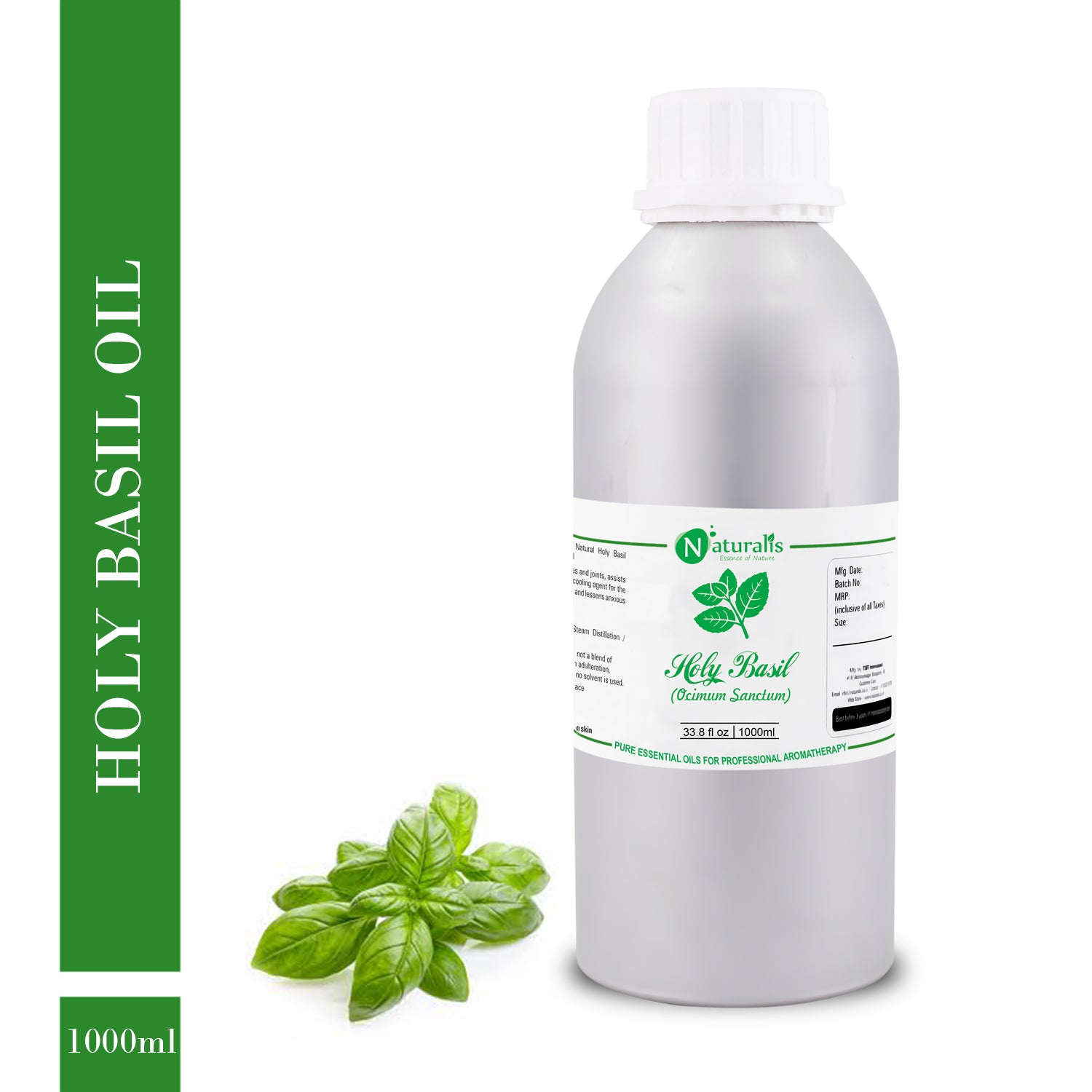 Holy Basil Essential Oil by Naturalis - Pure & Natural - Naturalis